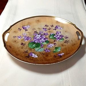 Vintage Royal Munich Z S and Co. hand painted porcelain Cabinet Plate.